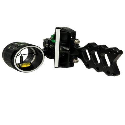 Axcel Accuhunter Plus Slider Sight Single Pin W/ Scope .019 Non Dampened Black (Blue Fiber)
