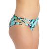 California Waves Womens Floral Strappy Swim Bottom Separates Blue M view 2