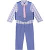 Van Heusen Toddler Boys' 4-Piece Formal Suit-Vest Sets, Blue Bikini/Purple Dot, 2T view 1