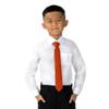 Spring Notion Boys' Linen Blend Zipper Necktie Rust Large view 4