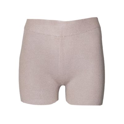 Brave Soul Womens/Ladies Rib Knit Shorts (XS) (Taupe)