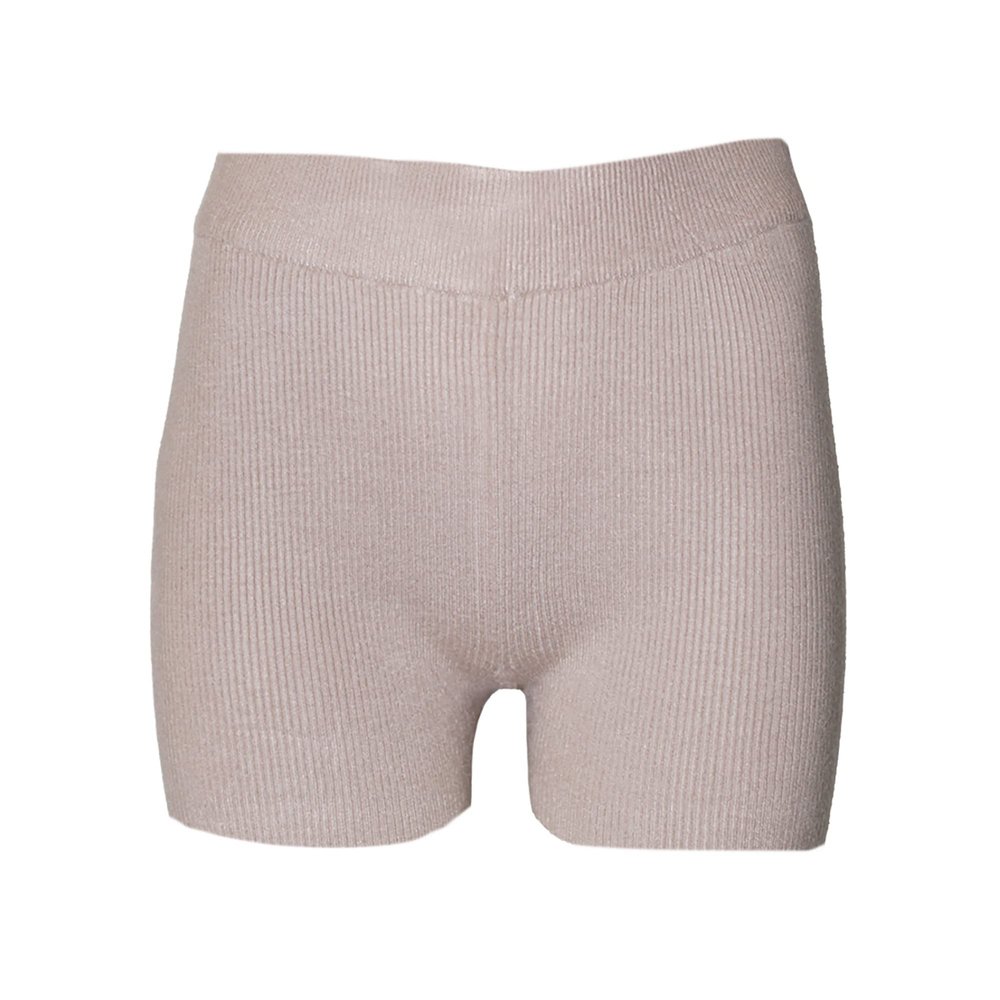 Brave Soul Womens/Ladies Rib Knit Shorts (XS) (Taupe)