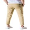 AONGSNNY Mens Cropped Chino Pants Skinny Fit Chinos Khaki Pant 128Khaki 30 view 2