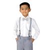 Spring Notion Boys' Linen Blend Bow Tie, Grey Small view 3