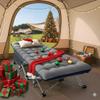 Slsy Folding Camping Cot for Adults with Pad, Padded Portable Sleeping Cots, Camp Bed with Carry Bag for Outdoor Travel, Beach, Hiking view 3