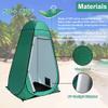 anngrowy Shower Tent Pop-Up Privacy Tent Camping Portable Toilet Tent Outdoor Camp Bathroom Changing Dressing Room Instant Privacy Shelters for Hiking Beach Picnic Fishing Potty, Extra-Tall 2 Colors view 3