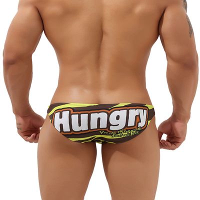 SEOBEAN Mens Sexy Super Low Rise Bikini Briefs Underwear 00104 Stripe M(28-30)