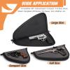 FINPAC Pistol Rug Case, Tactical Firearm Cover Soft Gun Storage Pouch with D-Ring & Padded Lining for Compact and Full-Size Handguns - [Only ONE Pistol Case] -Large/Gray view 3