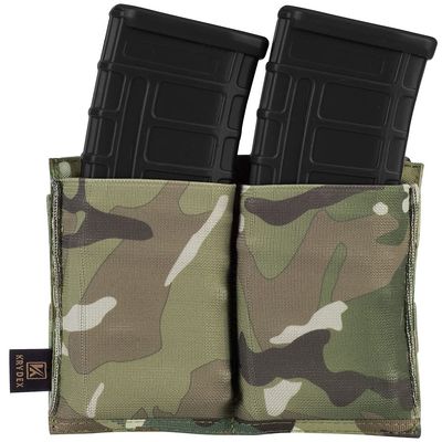 KRYDEX Molle 5.56mm Single/Double/Triple Magazine Pouch Speed Mag Pouches for .223 5.56 Magazine (MC-Double Pouches)