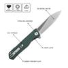 Petrified fish G10 handle D2 steel blade 2CR13 liner ball bearing flipper folding knife camping hunting EDC pocket tool PF818 (Green, Satin) view 2