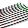 24pc ID 4.2mm .165" Custom Length 22-32 Inch Carbon Arrows Spine 300 350 400 500 600 700 800 900 1000 1100 1300 1500 1800 Target Practice & Hunting Arrow Rotatable Nock for Recurve Bow Compound Bow view 3