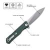 Petrified fish G10 handle D2 steel blade 2CR13 liner ball bearing flipper folding knife camping hunting EDC pocket tool PF818 (Green, Stonewash) view 2