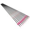 24pc ID 4.2mm .165" Custom Length 22-32 Inch Carbon Arrows Spine 300 350 400 500 600 700 800 900 1000 1100 1300 1500 1800 Target Practice & Hunting Arrow Rotatable Nock for Recurve Bow Compound Bow view 1