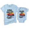 NACRE APPAREL Still Plays with Cars and Plays with Cars Matching Father and Son Mens T-Shirt Gift Light Blue view 2