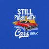 NACRE APPAREL Still Plays with Cars and Plays with Cars Matching Father and Son Mens T-Shirt Gift Royal view 3