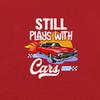 NACRE APPAREL Still Plays with Cars and Plays with Cars Matching Father and Son Mens T-Shirt Gift Red view 3