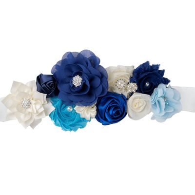 KIM S Baby Shower Sash Maternity Sash Sash Belt Belts for Girls Maternity Belt Baby Shower Dress Maternity Photoshoot Props Blue