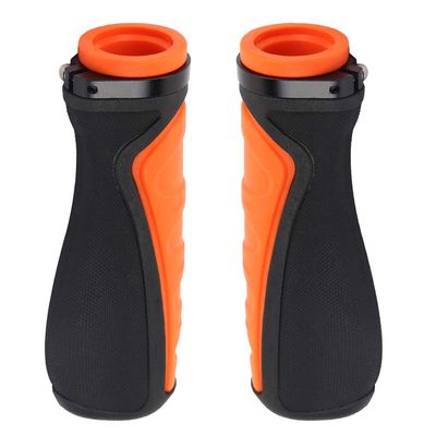 1 Pair Bike Handle Grips, Rubber Bicycle Handlebar Grips Bike Handlebar Cover for Mountain Road Bikes