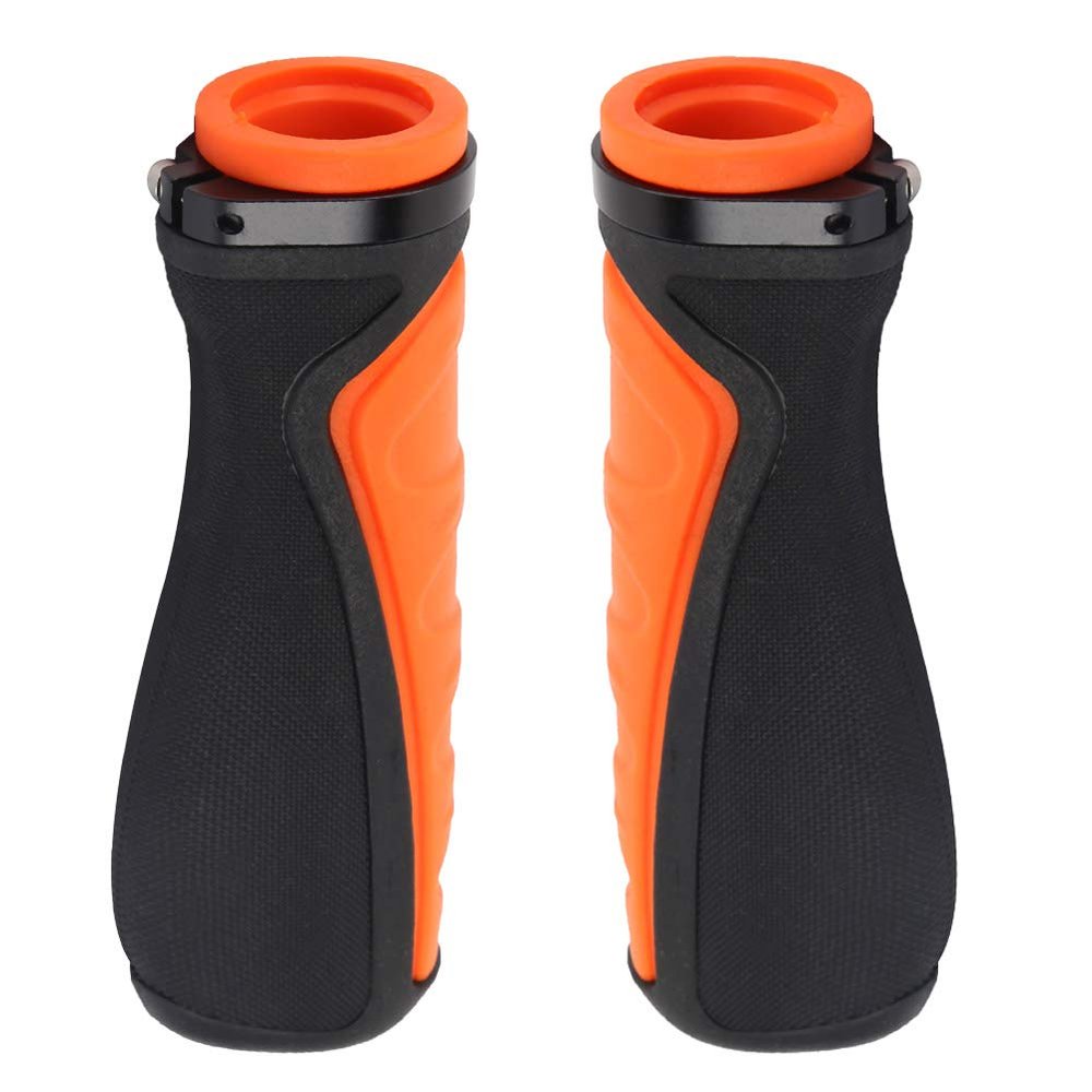 1 Pair Bike Handle Grips, Rubber Bicycle Handlebar Grips Bike Handlebar Cover for Mountain Road Bikes