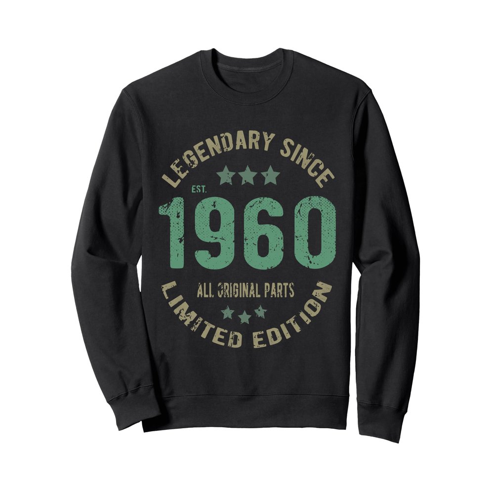 66 Year Old Bday Legend Since 1960 - Vintage 66th Birthday Sweatshirt