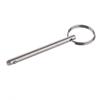 2 Pack Quick Release Pin, Diameter 3/16"(4.8mm), Overall Length 2-1/2"(65mm), Usable Length 2"(51mm), Full 316 Stainless Steel, Bimini Top Pin, Marine Hardware view 3