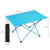 phsmoo Portable Camping Table Aluminum Alloy Folding Ultra-Light Camping Table Equipped with a Carrying Bag Easy to Store Suitable for Camping Hiking Fishing Picnic Sports Travel view 4