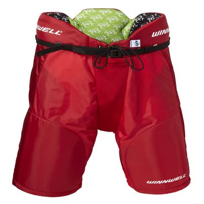 Winnwell Junior AMP500 Ice Hockey Pants - Protective Equipment for Hockey Players - Field, Ice and Street Hockey (Junior Red Medium)