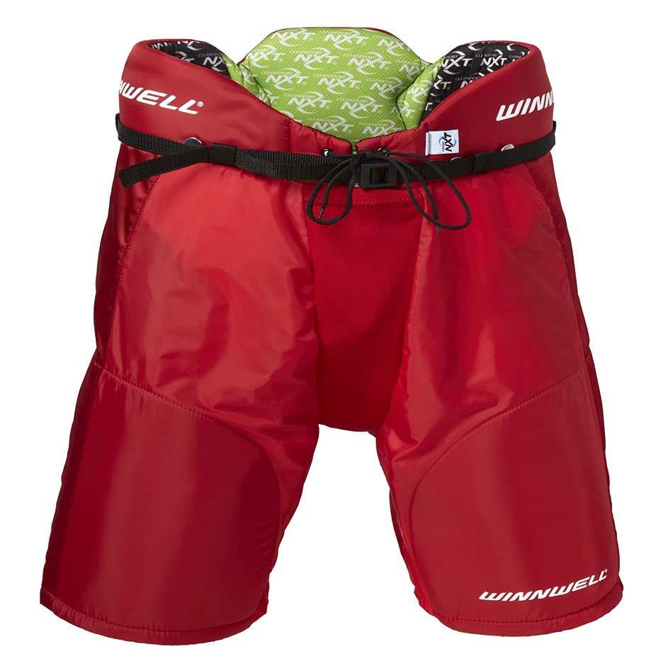 Winnwell Junior AMP500 Ice Hockey Pants - Protective Equipment for Hockey Players - Field, Ice and Street Hockey (Junior Red Medium)