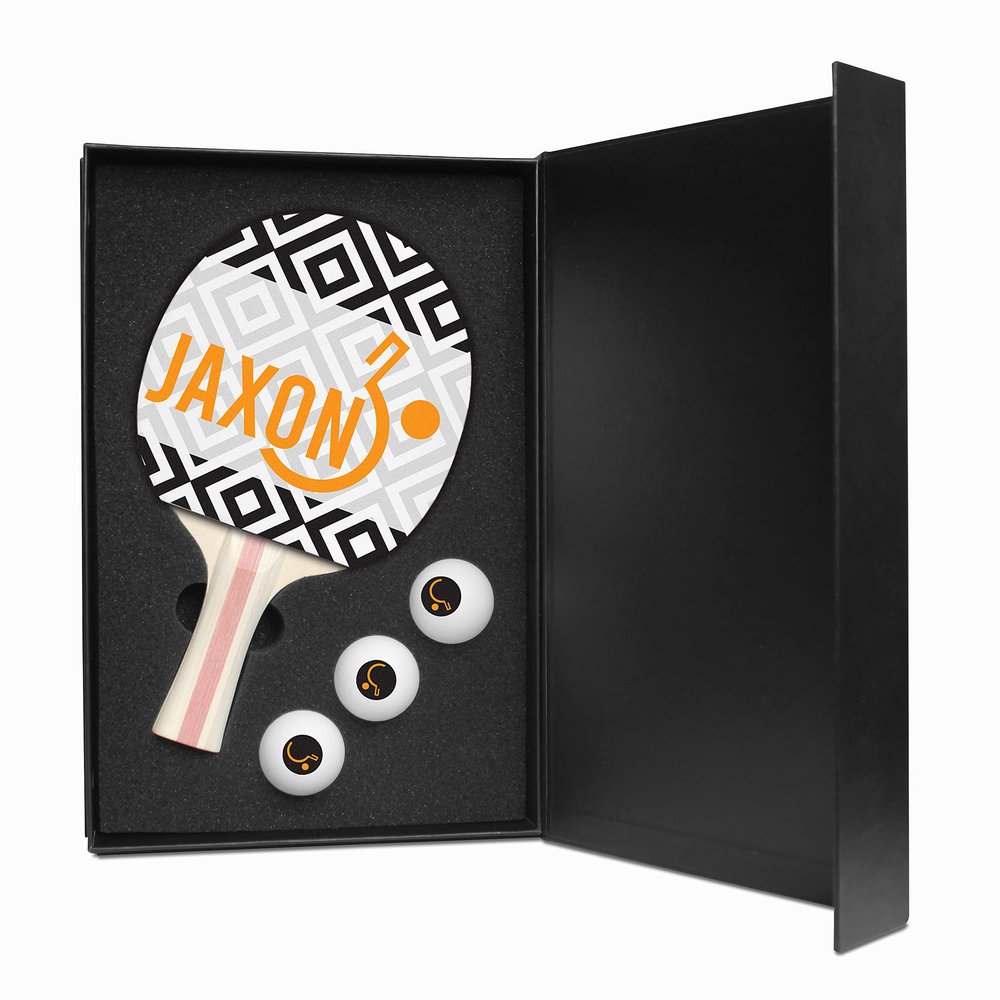 Infusion Table Tennis Paddle and Balls Gift Box Set (Jaxon Design)