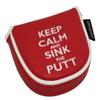 ReadyGOLF Keep Calm & Sink The Putt Embroidered Putter Cover - Mallet view 1