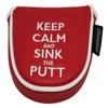 ReadyGOLF Keep Calm & Sink The Putt Embroidered Putter Cover - Mallet view 3