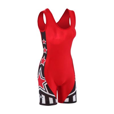 Matman USA The Athens Women's Wrestling Singlet (Red, XX-Large)