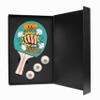 Ping Pong Paddle and Balls Boxed Gift Set (Boom! Design) view 1