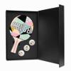 Ping Pong Paddle and Balls Boxed Gift Set (Chloe Design) view 1