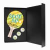 Infusion Ping Pong Paddle and Balls Boxed Gift Set (Game On Design) view 1