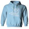 0013. Big Good Vibe Bones Hand Shaka Cool Vintage Hipster Graphic Sweatshirt Pullover Hoodie (Light Blue, Medium) view 1