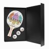 Infusion Ping Pong Paddle and Balls Boxed Gift Set (Ice Cream Cone Design) view 1