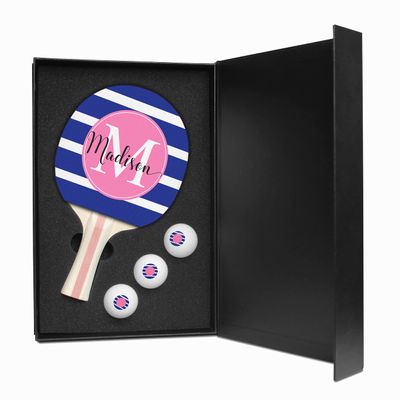 Infusion Table Tennis Paddle and Balls Gift Box Set (Madison Design)
