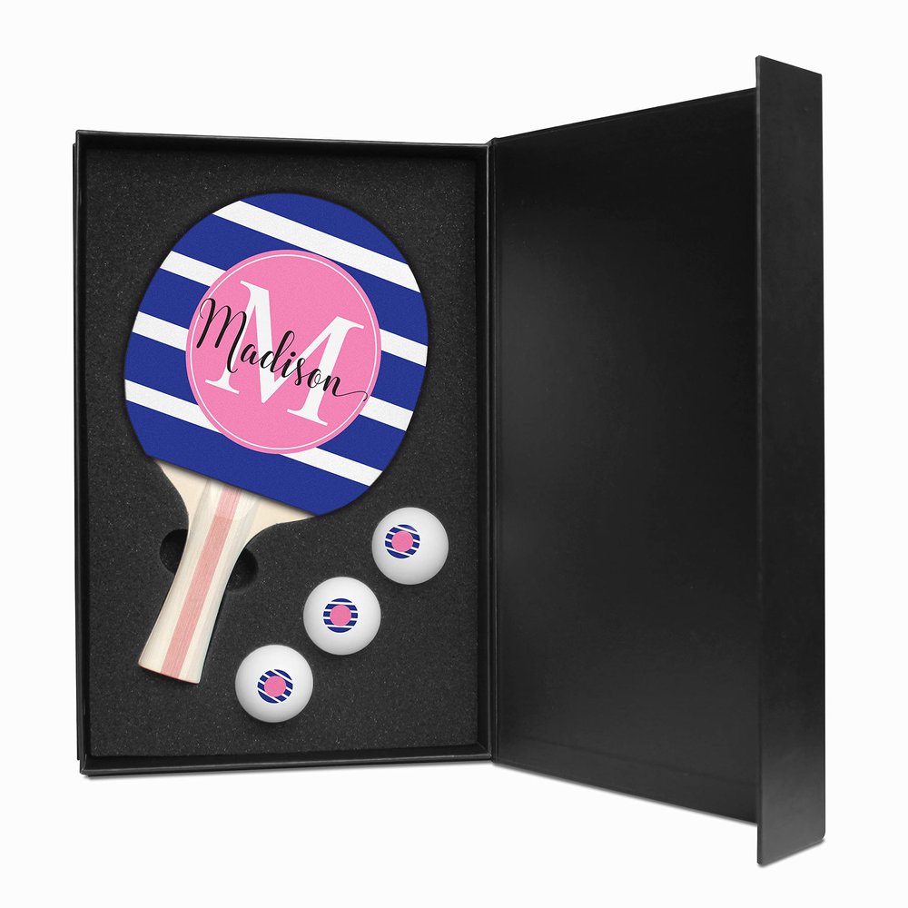 Infusion Table Tennis Paddle and Balls Gift Box Set (Madison Design)