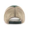47 NCAA Trawler Primary Logo Team Color Mesh Trucker Clean Up Adjustable Hat, Adult One Size Fits All - Michigan State Spartans Green view 2