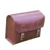 London Craftwork Large Bicycle Bag Genuine Leather Saddle/Handlebar/Frame Bag RED Cherry 23 x 19.5 x 11cm XXL-Cher-RED view 1