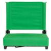 BizChair Set of 2 500 lb. Rated Lightweight Stadium Chair with Ultra-Padded Seat, Bright Green view 4