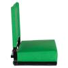 EMMA + OLIVER Set of 2 500 lb. Rated Lightweight Stadium Chair with Ultra-Padded Seat, Bright Green view 4