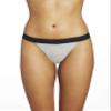 Thinx Thong Period Underwear | Menstrual Underwear | Period Panties Grey view 1