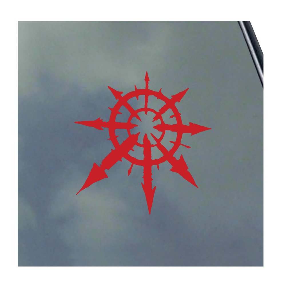 Chaos Symbol Vinyl Sticker Decal Belief Theory Random