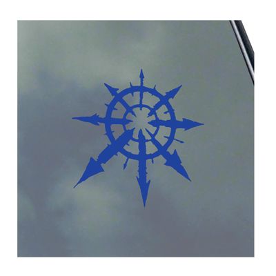 Chaos Symbol Vinyl Sticker Decal Belief Theory Random