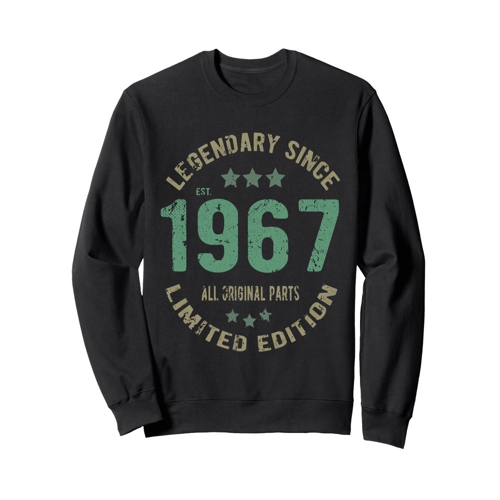 59 Year Old Bday Legend Since 1967 - Vintage 59th Birthday Sweatshirt