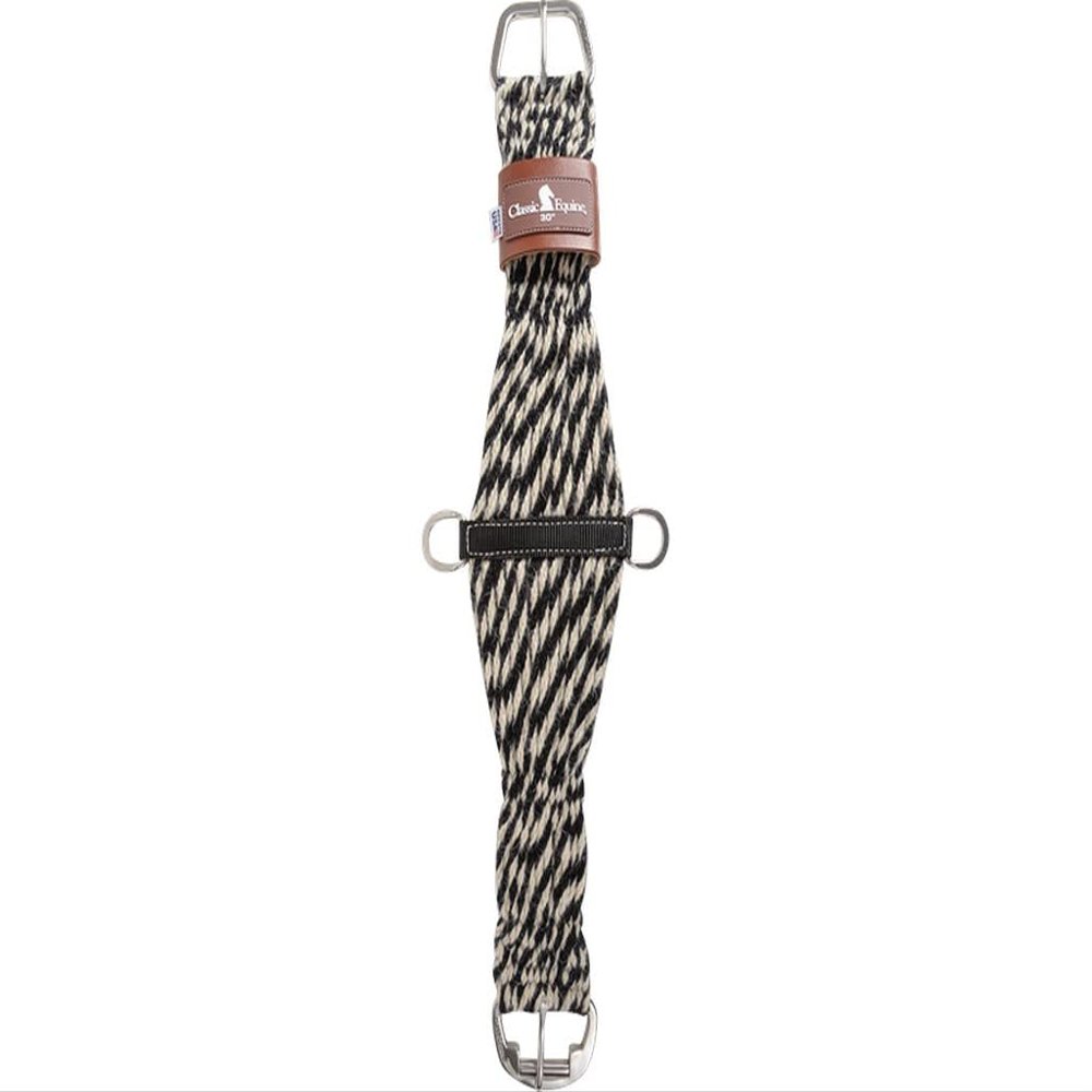 Classic Rope Company Colored Twist 100% Mohair Cinch Natural/Black 34