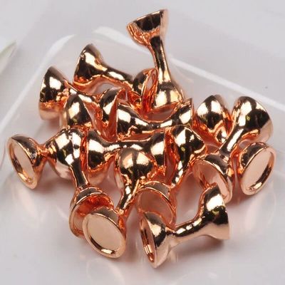 Hareline Flat-End Tungsten Hour Glass Eyes (X-Small, Gold)