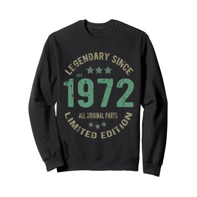 54 Year Old Bday Legend Since 1972 - Vintage 54th Birthday Sweatshirt